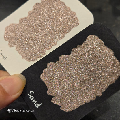 Sand Half 2024 Christmas New Handmade Chrome Shimmer Watercolor Paints by iuilewatercolors