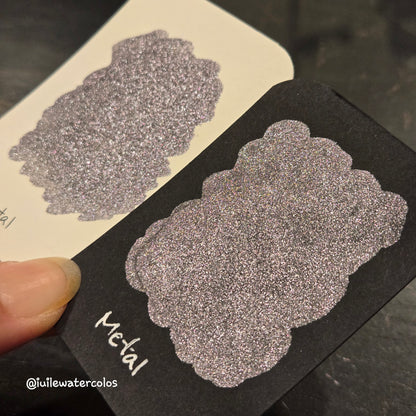 Metal Half 2024 Christmas New Handmade Chrome Shimmer Watercolor Paints by iuilewatercolors