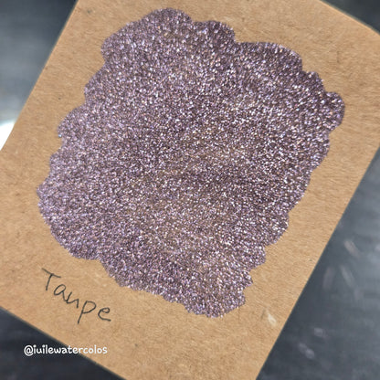 Taupe Half 2024 Christmas New Handmade Chrome Shimmer Watercolor Paints by iuilewatercolors