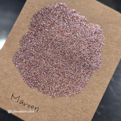 Maroon Half 2024 Christmas New Handmade Chrome Shimmer Watercolor Paints by iuilewatercolors