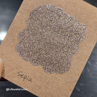 Sepia Half 2024 Christmas New Handmade Chrome Shimmer Watercolor Paints by iuilewatercolors
