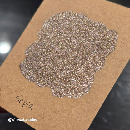 Sepia Half 2024 Christmas New Handmade Chrome Shimmer Watercolor Paints by iuilewatercolors