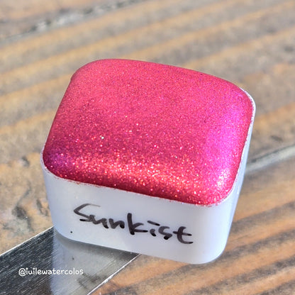 Sunkist Half 2024 Christmas New Handmade Chrome Shimmer Watercolor Paints by iuilewatercolors