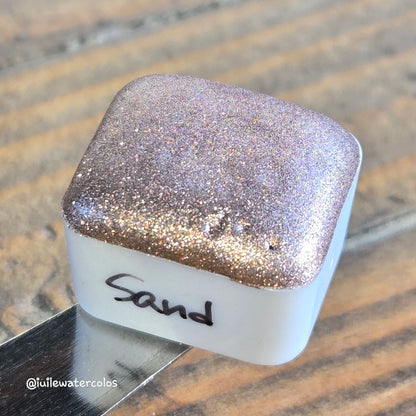 Sand Half 2024 Christmas New Handmade Chrome Shimmer Watercolor Paints by iuilewatercolors