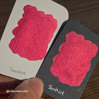 Sunkist Half 2024 Christmas New Handmade Chrome Shimmer Watercolor Paints by iuilewatercolors