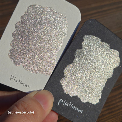 Chic Tinsel Half Set 2024 Christmas New Handmade Chrome Shimmer Watercolor Paints by iuilewatercolors