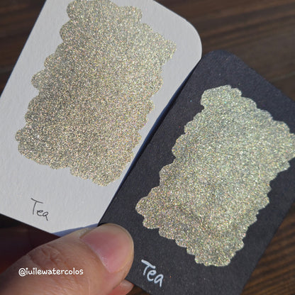 Tea Half 2024 Christmas New Handmade Chrome Shimmer Watercolor Paints by iuilewatercolors