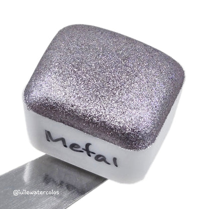 Metal Half 2024 Christmas New Handmade Chrome Shimmer Watercolor Paints by iuilewatercolors