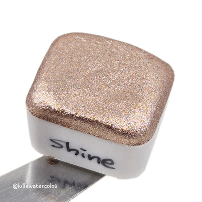 Shine Half 2024 Christmas New Handmade Chrome Shimmer Watercolor Paints by iuilewatercolors