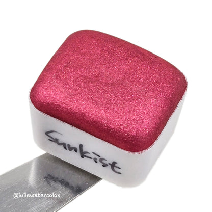Sunkist Half 2024 Christmas New Handmade Chrome Shimmer Watercolor Paints by iuilewatercolors
