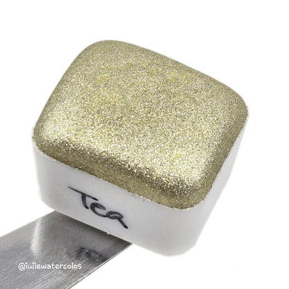 Tea Half 2024 Christmas New Handmade Chrome Shimmer Watercolor Paints by iuilewatercolors