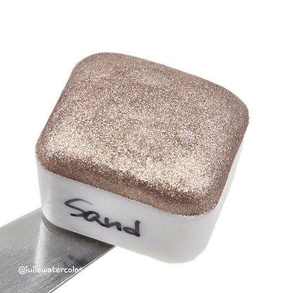 Sand Half 2024 Christmas New Handmade Chrome Shimmer Watercolor Paints by iuilewatercolors