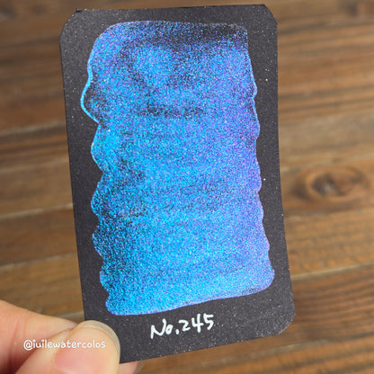 No.245 New vivid Handmade Chrome Super Color Shift Shimmer Watercolor Paints by iuilewatercolors