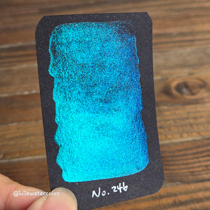 No.246 New vivid Handmade Chrome Super Color Shift Shimmer Watercolor Paints by iuilewatercolors