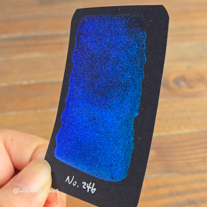 No.246 New vivid Handmade Chrome Super Color Shift Shimmer Watercolor Paints by iuilewatercolors