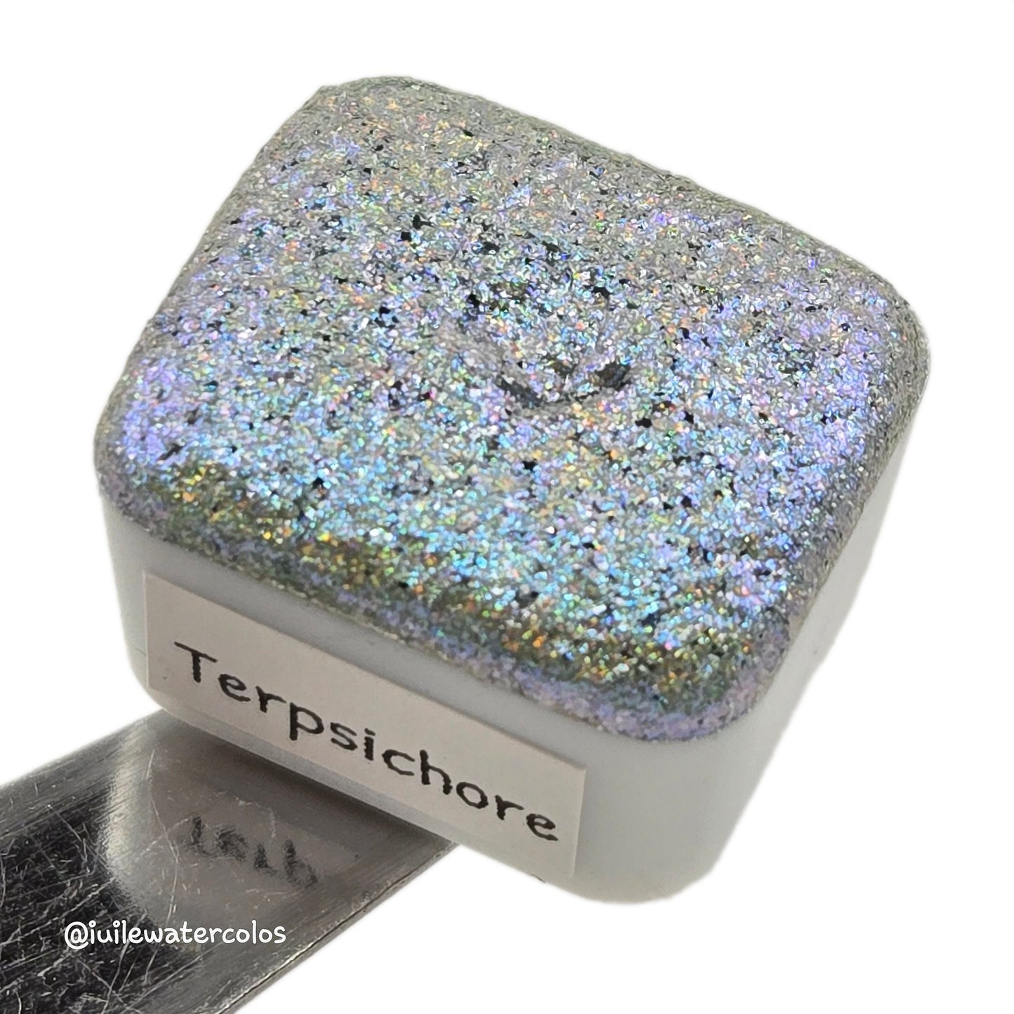 Terpsichore Half Goddess Vol.3 Handmade Iridescent Chameleon Color Shift Aurora Shimmer Holographic Watercolor Paints by iuilewatercolors
