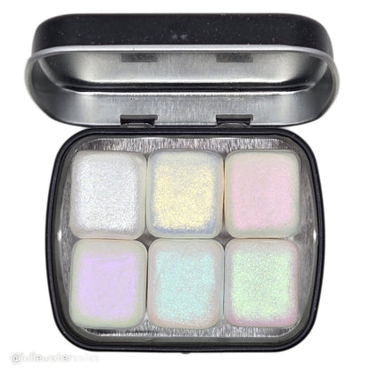 Half Shiny Fairy Set Handmade Iridescent Chameleon Aurora Shimmer Watercolor Paints