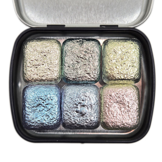 Limited Half/Quarter Chrome Shift Handmade Metallic Shimmer Watercolor Paints