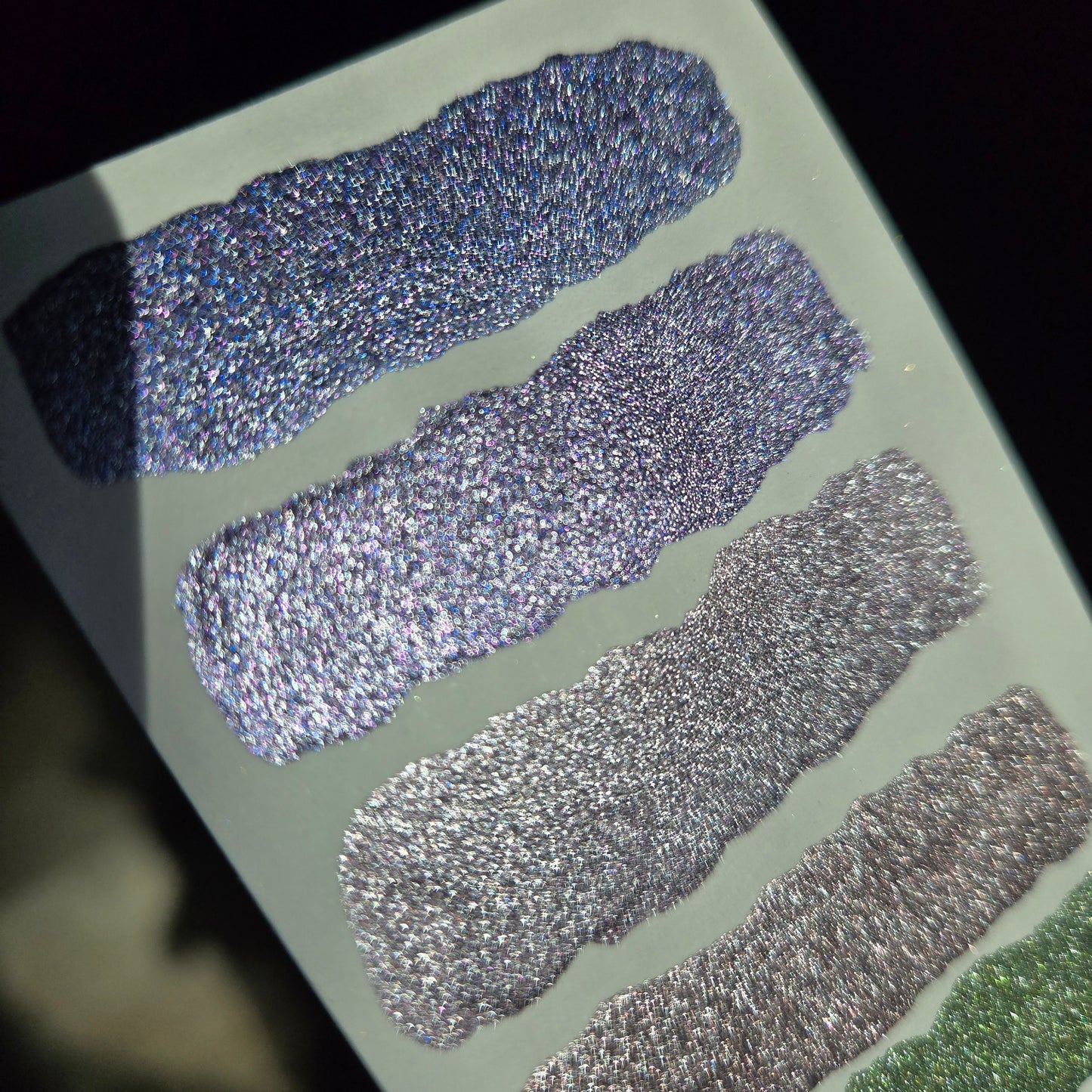 Virelle Half Petalune Set Handmade Christmas Chrome Iridescent Shimmer Watercolor Paints