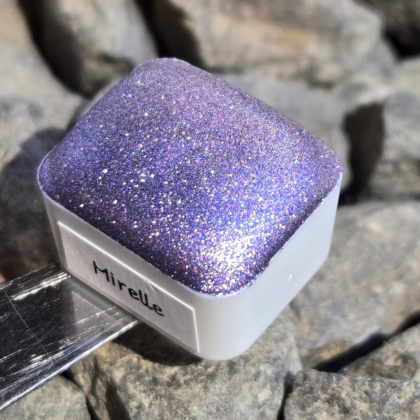 Mirelle Half Petalune Set Handmade Christmas Chrome Iridescent Shimmer Watercolor Paints