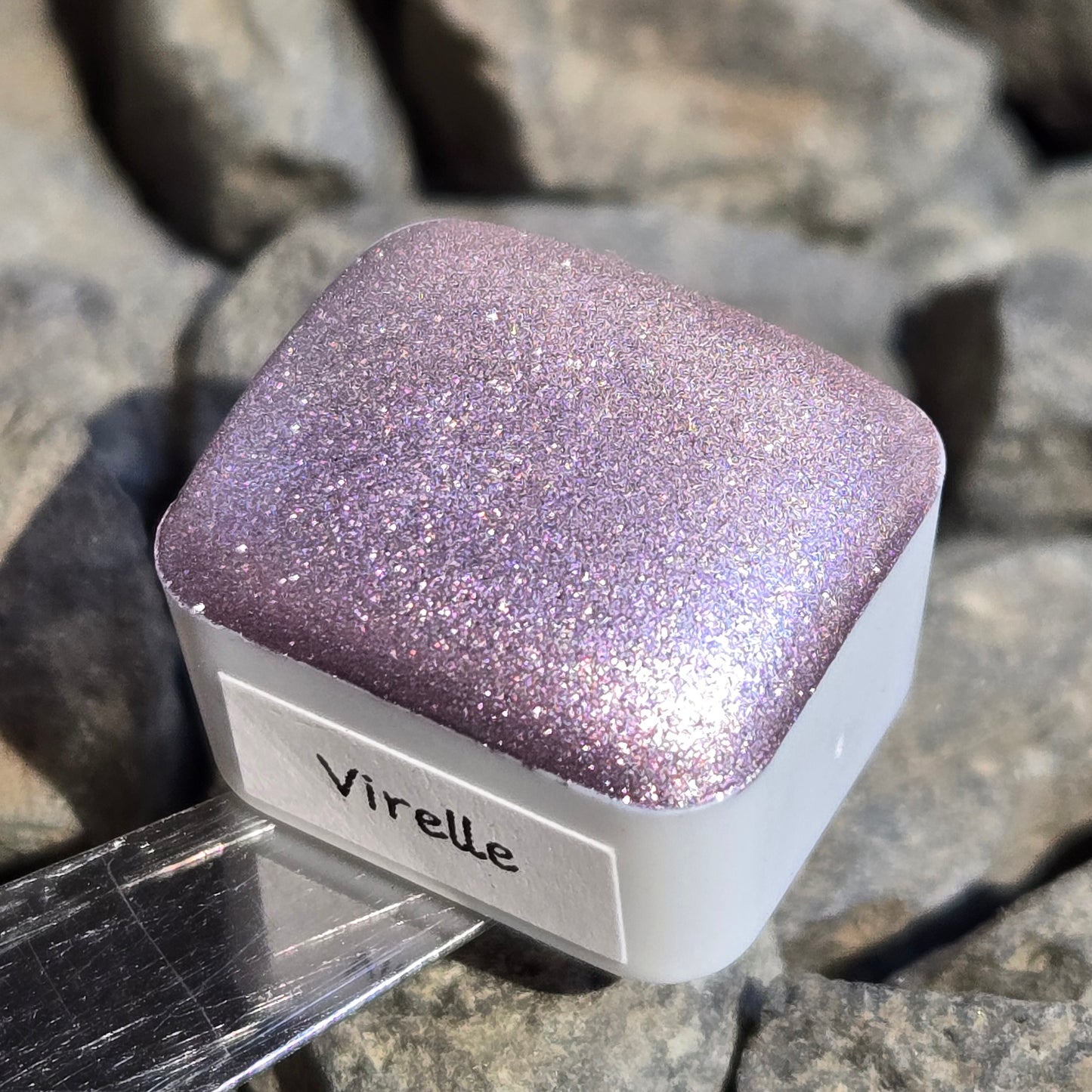 Virelle Half Petalune Set Handmade Christmas Chrome Iridescent Shimmer Watercolor Paints