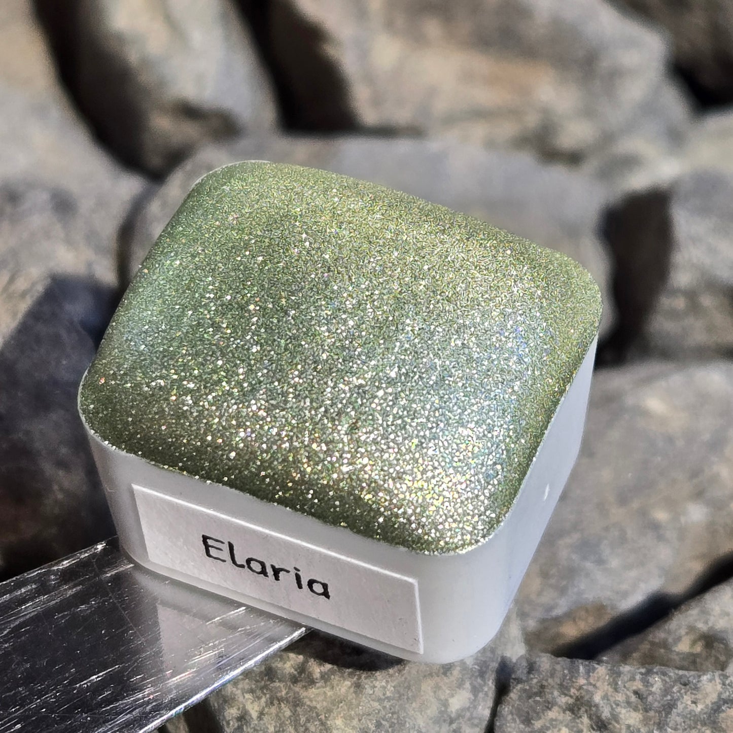 Elaria Half Petalune Set Handmade Christmas Chrome Iridescent Shimmer Watercolor Paints