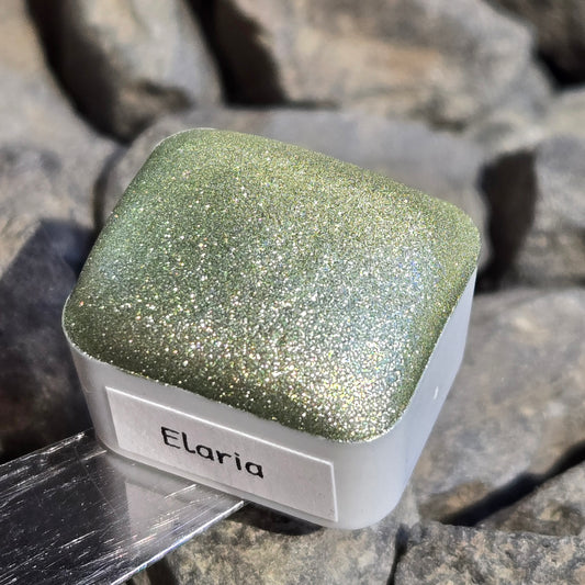 Elaria Half Petalune Set Handmade Christmas Chrome Iridescent Shimmer Watercolor Paints