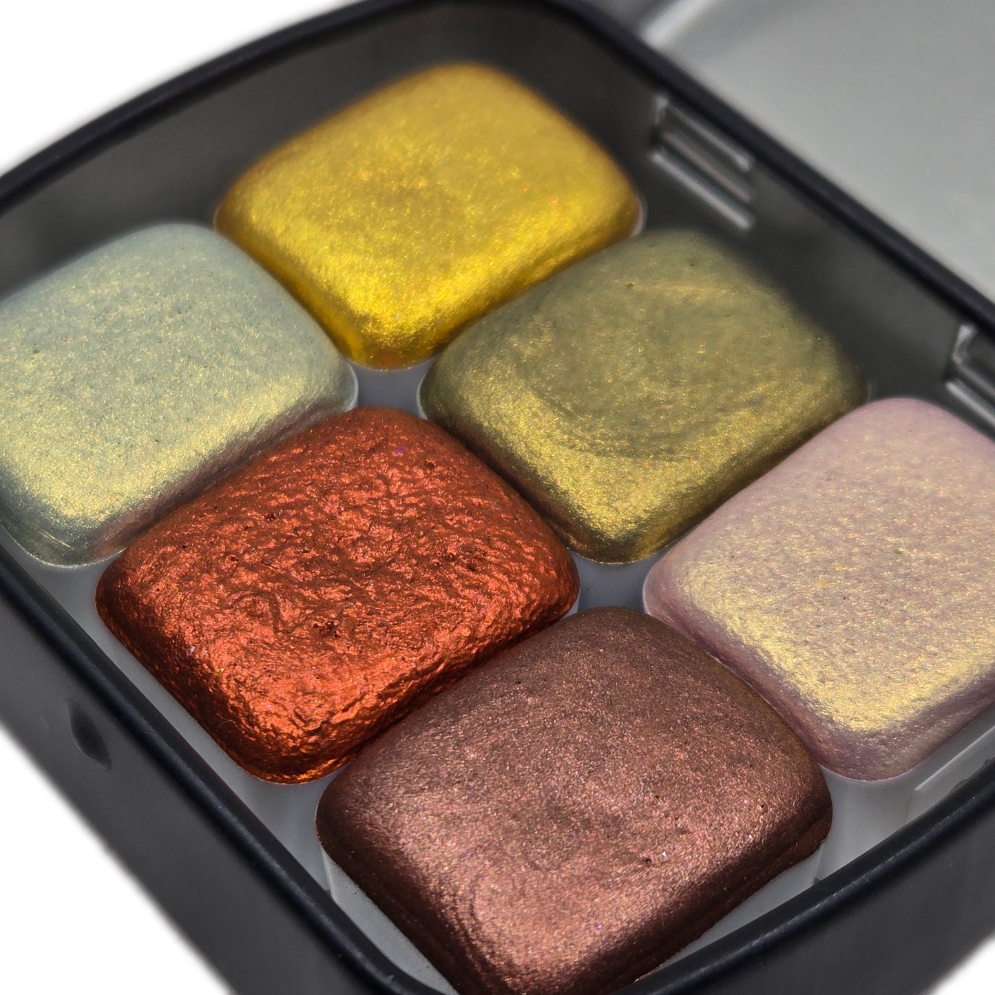 Golden Harvest set Handmade Mica Shimmer Watercolor Paints