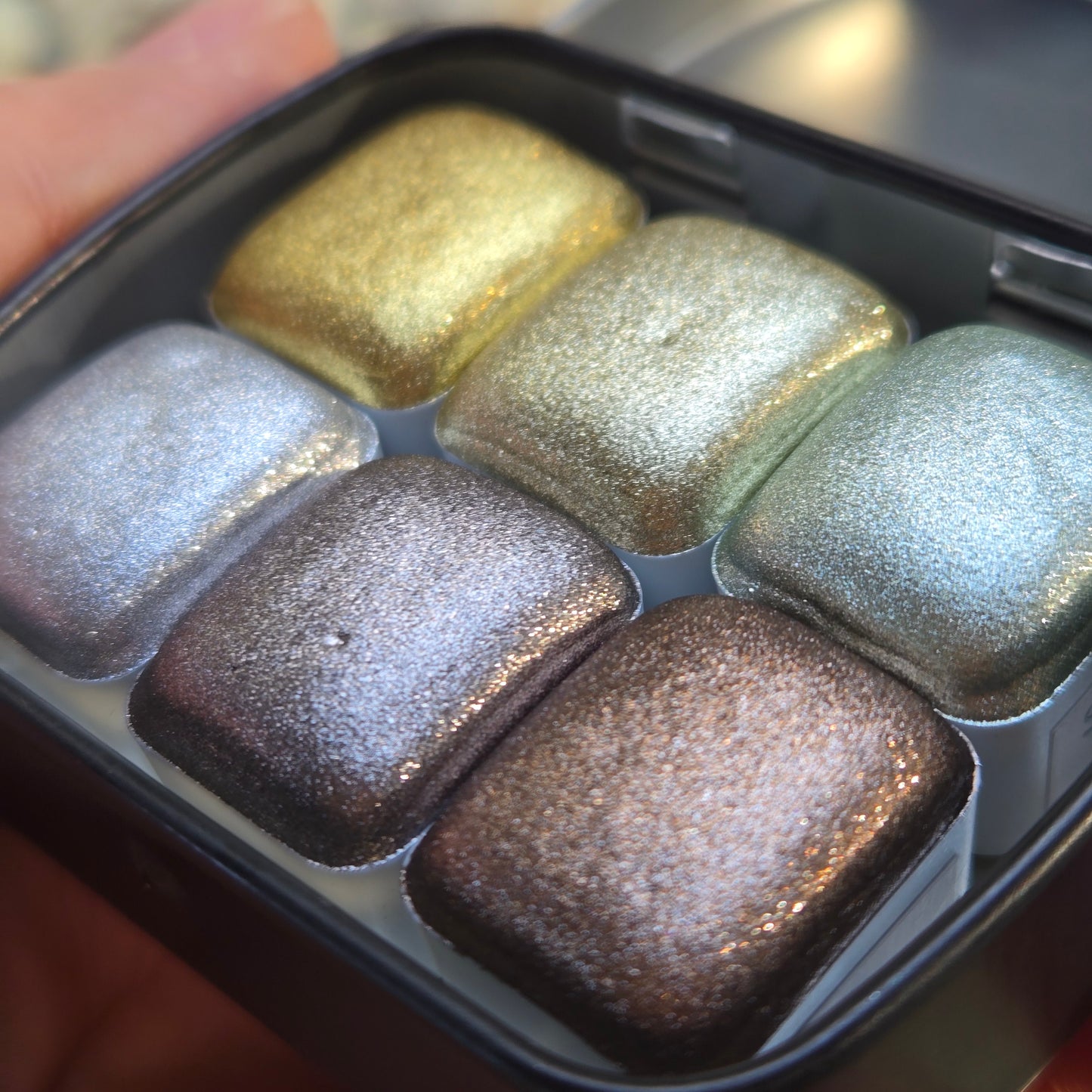 Half The Weight Of Light Set Handmade Shine Chrome Shimmer Watercolor Paints