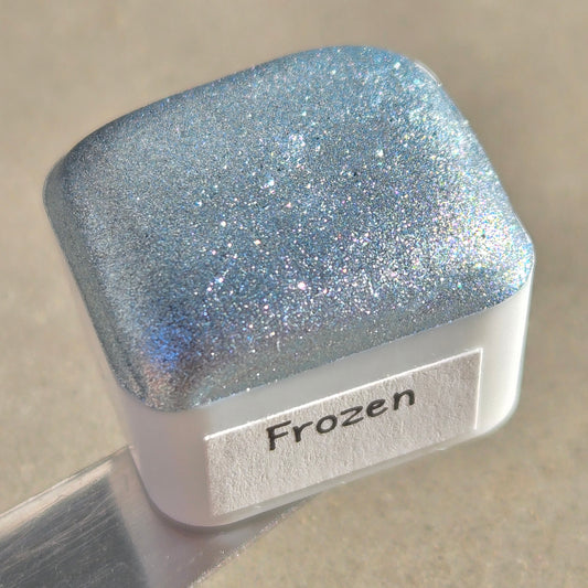 Frozen Half Handmade Christmas Chrome Iridescent Shimmer Watercolor Paints