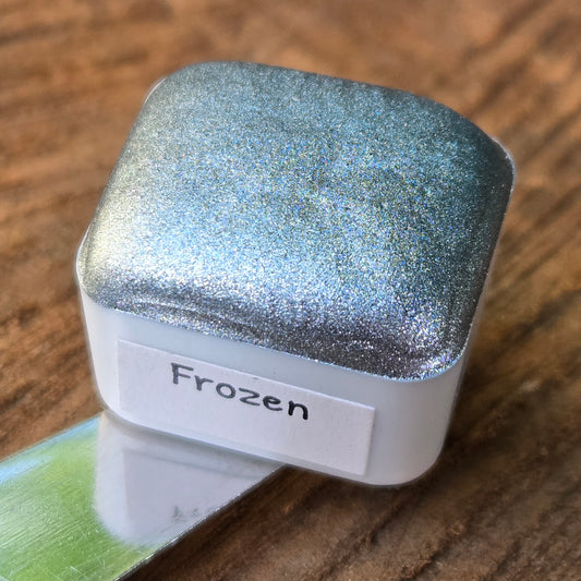 Frozen Half Handmade Christmas Chrome Iridescent Shimmer Watercolor Paints