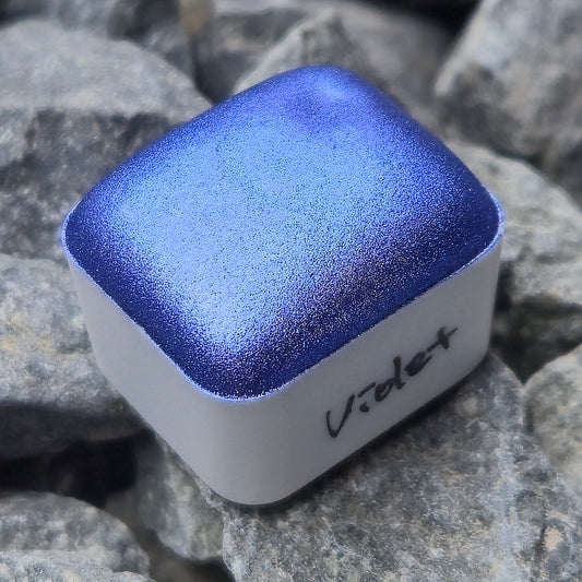 Violet Half Christmas Handmade Chrome Shimmer Watercolor Paints