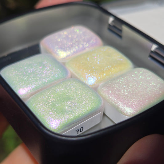 Quarter Fairy CS set Handmade color shift shimmer watercolor paint