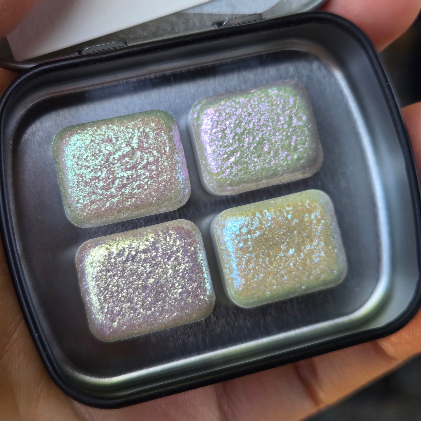 Quarter Shiny fairy Dust set for Handmade color shift watercolor paints