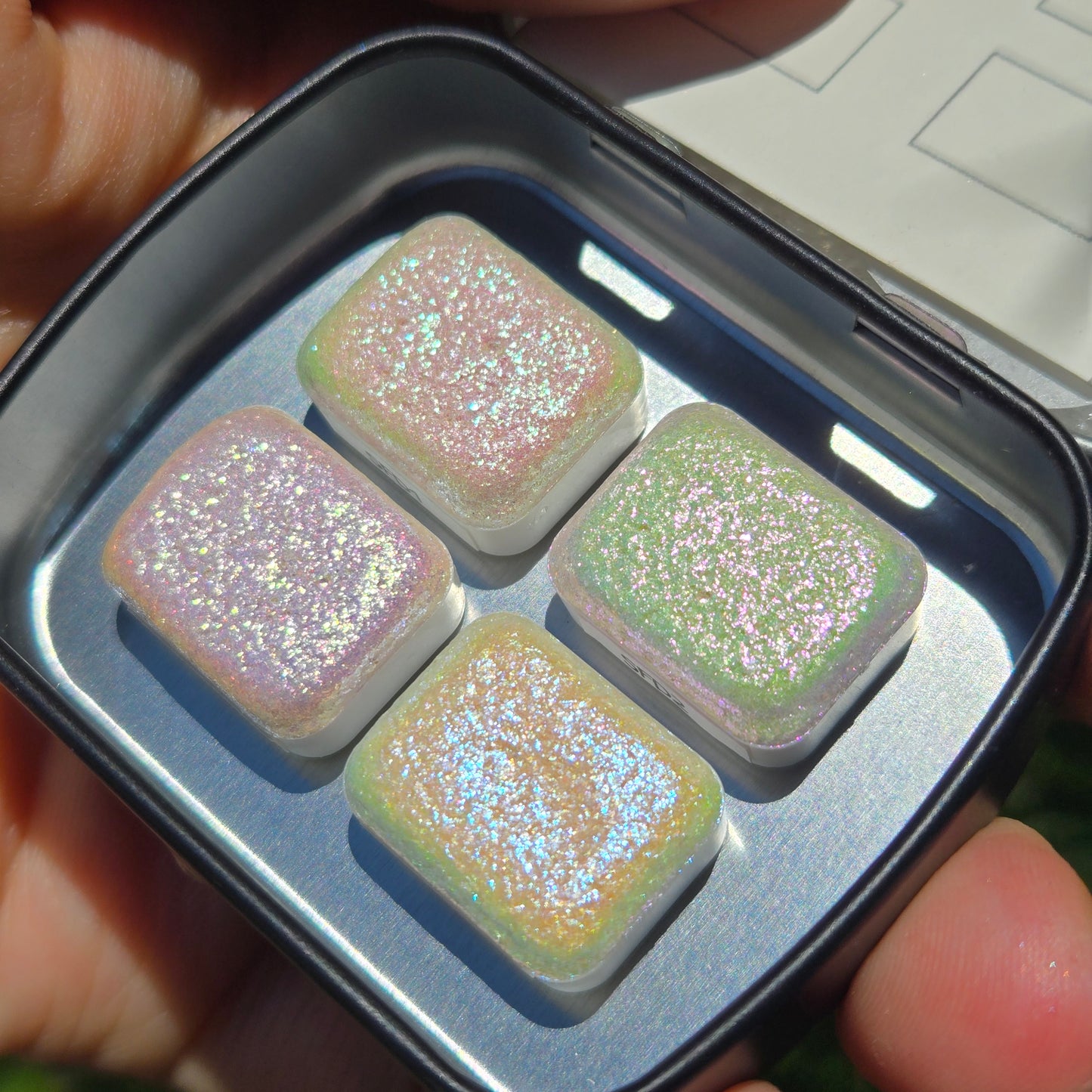Quarter Shiny fairy Dust set for Handmade color shift watercolor paints