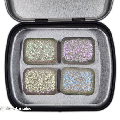 Quarter Shiny fairy Dust set for Handmade color shift watercolor paints