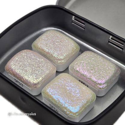 Quarter Shiny fairy Dust set for Handmade color shift watercolor paints