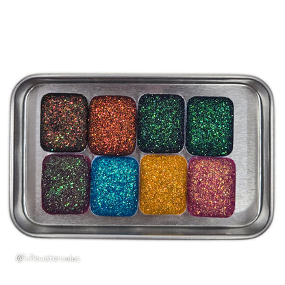 Quarter B glitter set chunky glitter handmade watercolor paint