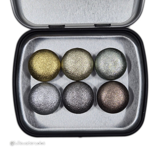 Button The Weight Of Light Set Handmade Shine Chrome Shimmer Watercolor Paints