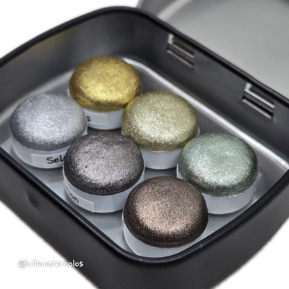 Button The Weight Of Light Set Handmade Shine Chrome Shimmer Watercolor Paints