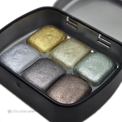 Quarter The Weight Of Light Set Handmade Shine Chrome Shimmer Watercolor Paints