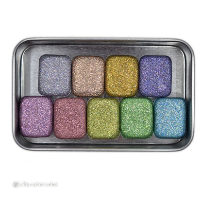 Quarter HG set Hologram glitter handmade watercolor paints