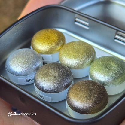 Button The Weight Of Light Set Handmade Shine Chrome Shimmer Watercolor Paints