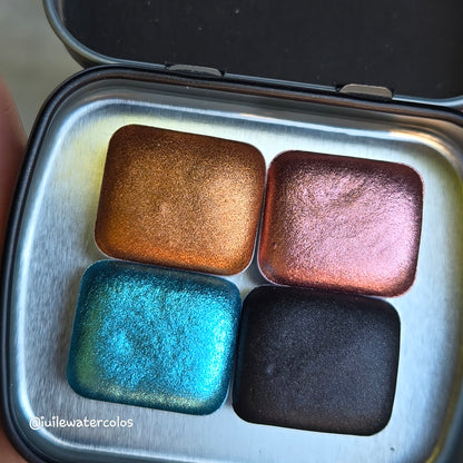 Half Antique Treasure Handmade Christmas Shimmer Watercolor Paints