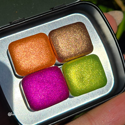 Half Summer Sunset Handmade Christmas Shimmer Watercolor Paints