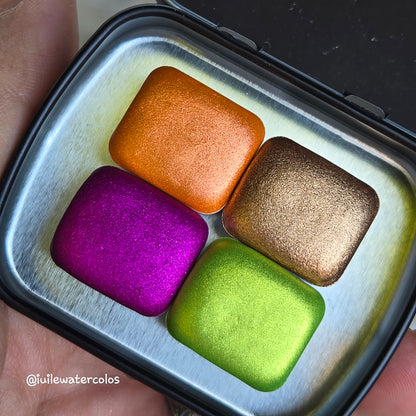 Half Summer Sunset Handmade Christmas Shimmer Watercolor Paints