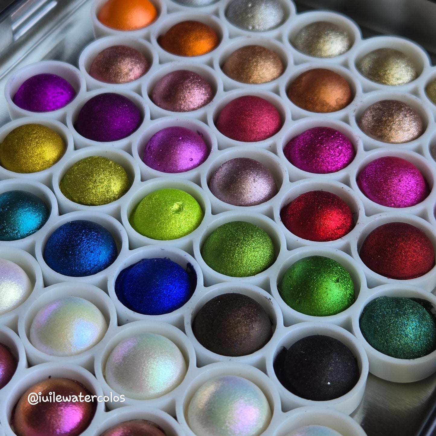 3 & 4 Magical Drop Tiny Sampler set Handmade Shimmer Hologram Color shift Chrome mica Chameleon Watercolor Paint