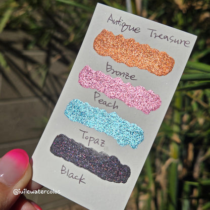 Half Antique Treasure Handmade Christmas Shimmer Watercolor Paints