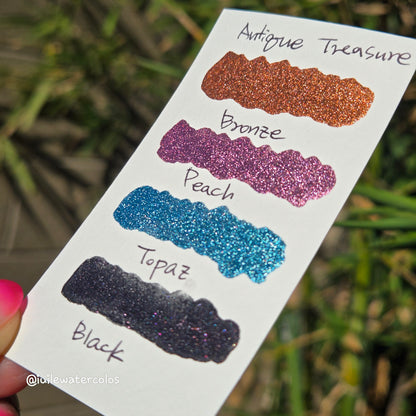 Half Antique Treasure Handmade Christmas Shimmer Watercolor Paints