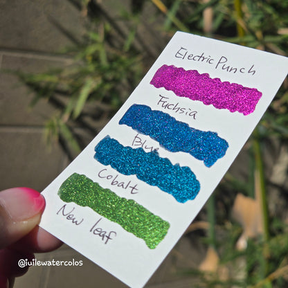 Half Electric Punch Handmade Christmas Shimmer Watercolor Paints